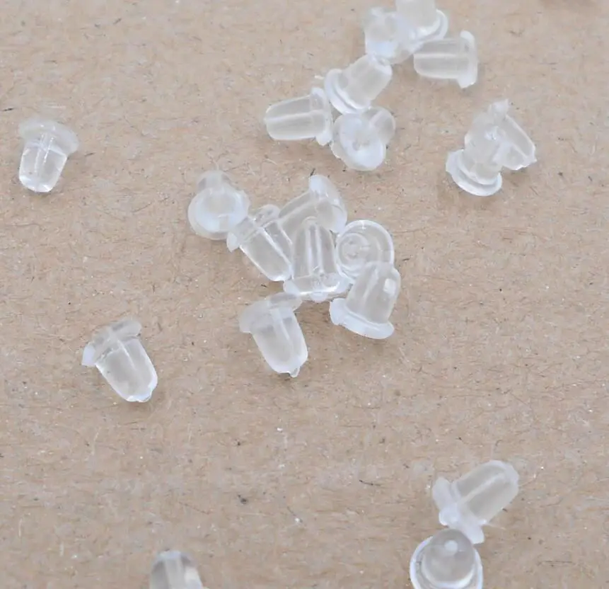 200pcs/lot Rubber Earring Backs Stoppers Stud Earring Stopper Back
