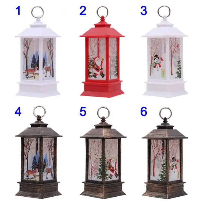 Christmas Candlestick Lantern Light Candle Holder Lamp Bulb Home Party Decor MYDING