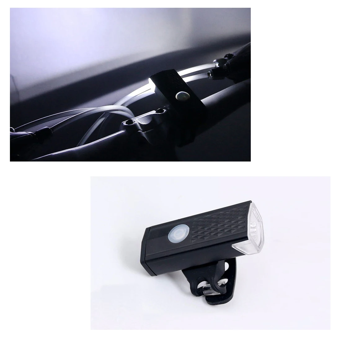300LM Перезаряжаемый USB светодиодный светильник для велосипеда, велосипеда, передний велосипедный светильник, головной светильник