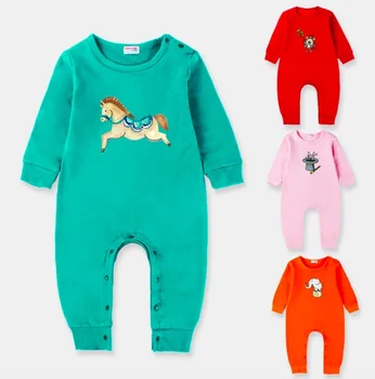 

Circus Troupe Style Magic House Pig Spring Autumn Cotton Baby Boys Girls Babies Infant Rompers Jumpsuits Pajamas Clothing SA2128