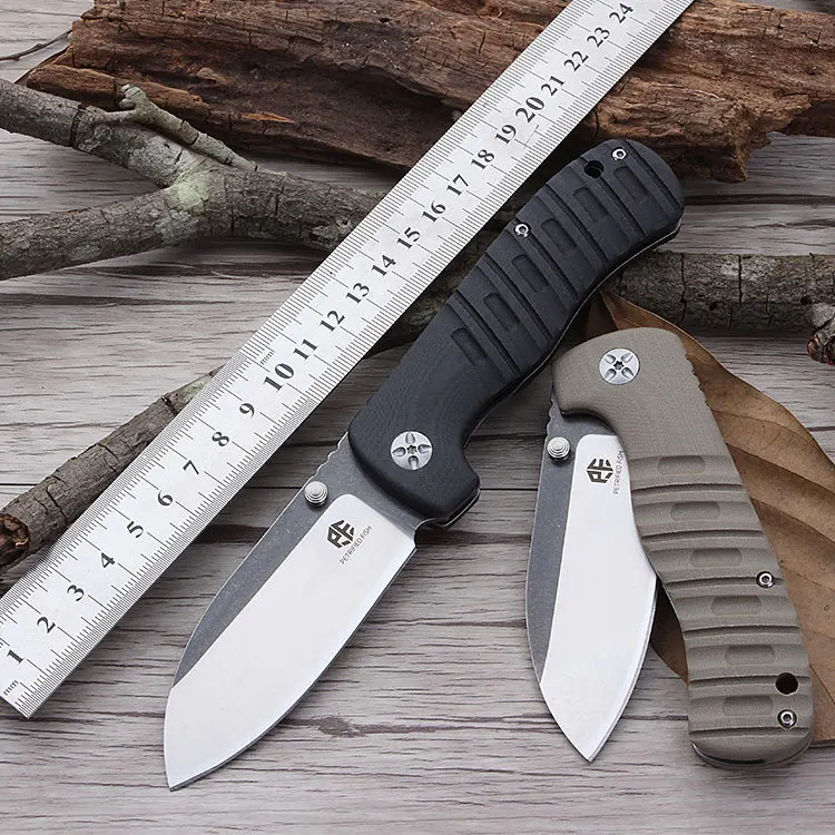 Pаспродажа Новый дизайн PF 714 складной карманный Ножи AUS 8 лезвие G10 ручка 60HRC Открытый Отдых на природе Охота военный, для выживания тактический Ножи