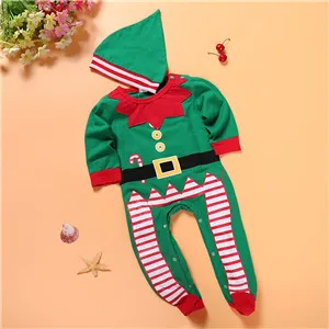 SJR-344 рождественскую тематику, раздел-Одежда для новорожденных; комбинезоны; для мальчиков; для девочек Санта Клаус ползунки из Полар-флиса одежда для малышей милые Одежда для малышей для год - Цвет: Style-05