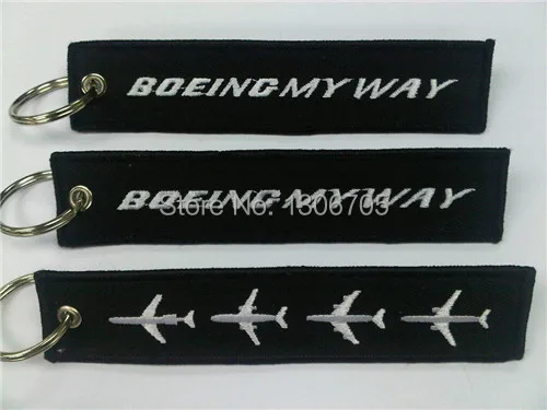 Вышивка Boeing My Way брелок