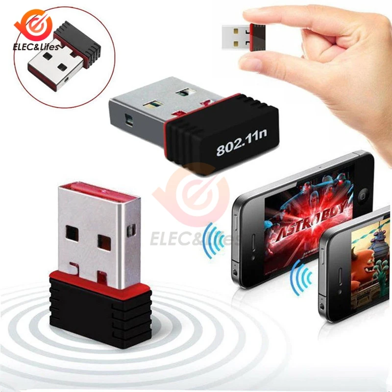 Мини-usb 2,0 802.11n стандарты 150 Мбит/с Wifi сетевой адаптер Поддержка 64/128 бит WEP WPA шифрование для Windows Vista MAC Linux ПК