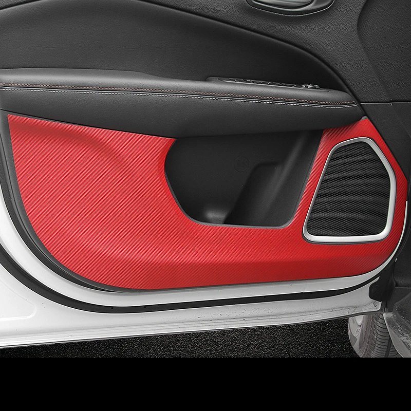 Car door protection film Carbon fiber Sticker anti kick pads Protect
