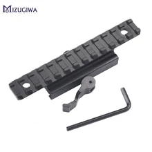 1 шт. 20 мм Пикатинни рейку адаптер конвертер быстрый выпуск прицел рельсовое основание Крепление подъемное крепление удлинить подъем 20 мм ласточкин хвост