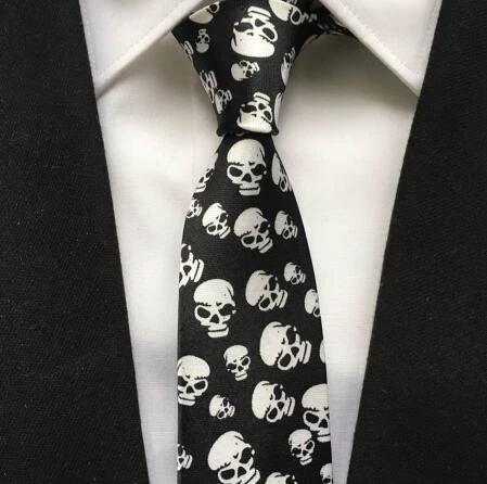 Brown Skull Fashion Men Tie Necktie Gravat Handkerchief Cufflinks Set Silk  Ties For Men Suit Party Business Gift Barry.Wang - AliExpress