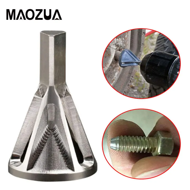 Black Deburring External Chamfer Tool Bit Stainless Steel Remove Cutting Burr Drill Hex shank
