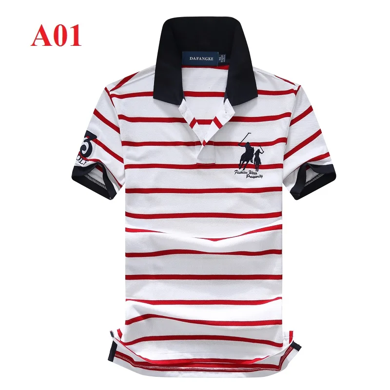 Повседневная полосатая мужская рубашка-поло тонкий рубашка для гольфа Высокое качество Eden Park хлопок с короткими рукавами поло европейский размер S-2XL; YA270