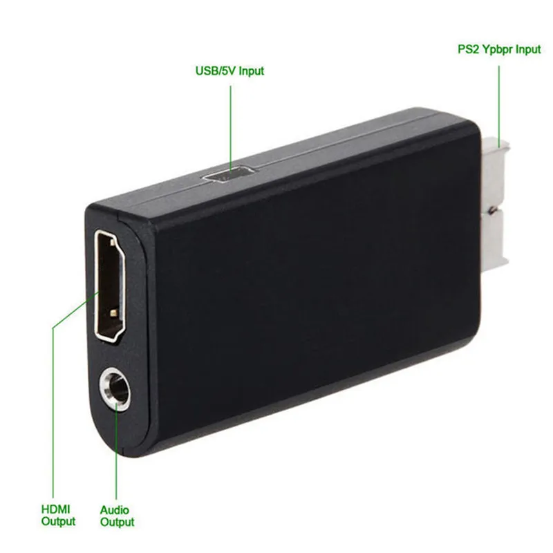 Адаптер преобразователь для аудио и видео HDV G300 PS2 в HDMI 480i/480p/576i с аудиовыходом 3 5