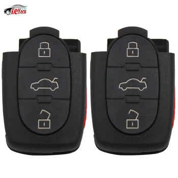 

KEYECU 2 Pcs/lot New Replacement Remote Car Key Fob 4 Button 315MHz 4D0 837 231 P for Audi A4 A6 TT Quattro