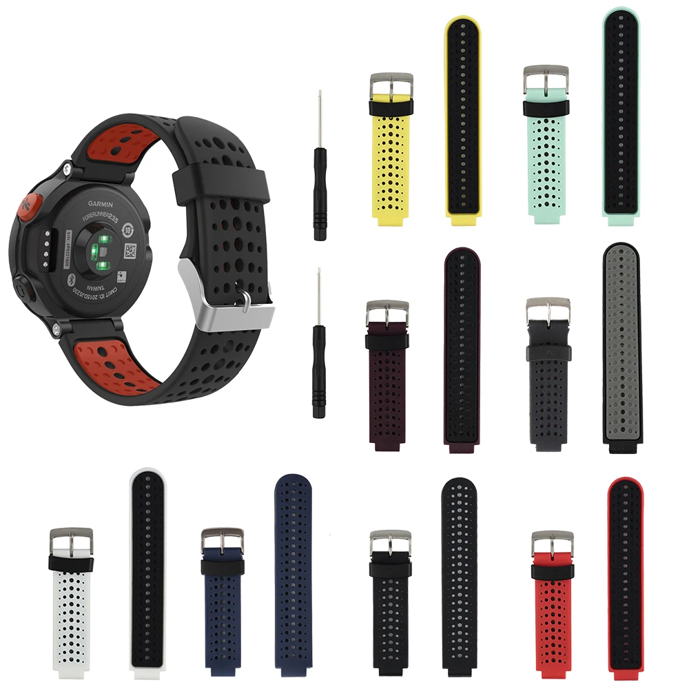 Honecumi Wristband for Garmin 735XT Silicone Wrist Band Watch Strap for Garmin Forerunner 220 230 235 630 620 735XT Smart Watch (2)