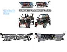 OEM Left & Right Hand LED Farol Kit 2014-2016 Polaris RZR XP 1000 2015-2016 TURBO ATV UTV RZR 900 2016 RZR XP LEVOU LUZ LÂMPADA