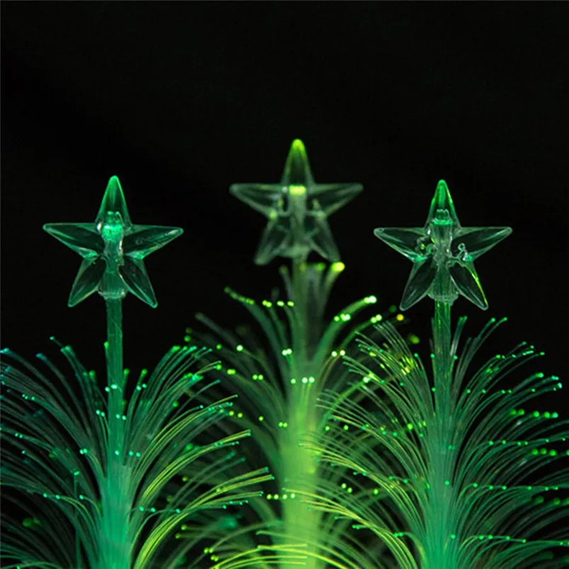 Hot LED Colorful Changing Mini Christmas Xmas Tree Decoration Table Party Charm Desk Decorations Gift for Home decor #25o26 (10)