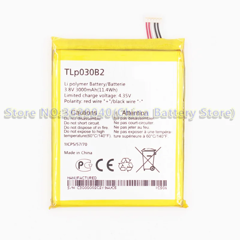 GND 3000 мАч/11.4Wh TLp030B2 запасная батарея для Alcatel One Touch Pop S7 OT 7045 7045Y литий полимерный