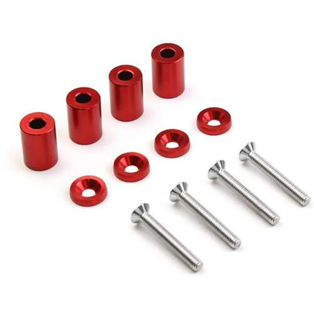 Red Car Refit Cover Raised Screws Nuts Bolts Engine Ventilation Washers Separation Column Auto Car Cover Raised Pieces - Название цвета: Red