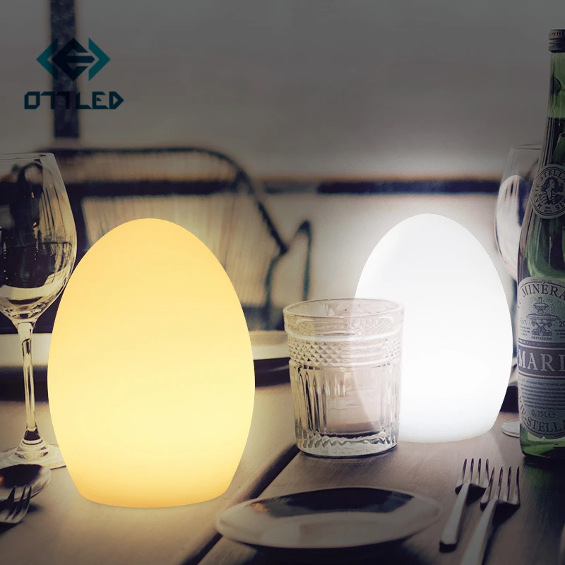 

16 Color RGBW LED Night Light USB Rechargeabl Bar Table Lamp Illuminated Ball Remote Control Restaurant Hotel Bedside Decoration