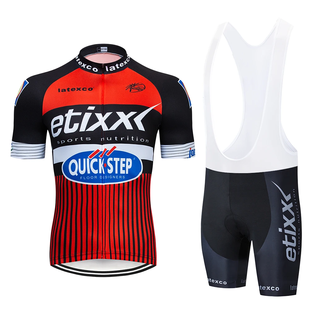 

2019 QuickStep Cycling Jersey Set Summer Mountain Bike Clothing Pro Bicycle Cycling Jersey Sportswear Suit Maillot Ropa Ciclismo