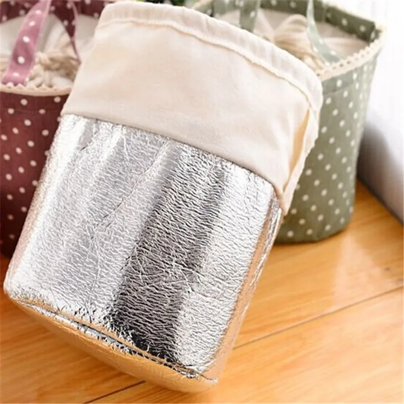 Vogvigo Portable Lunch Bag Polka Dot Thermal Insulated Lunch Box Tote for Cooler Case School Food Storage Picnic Bags Vogvigo Portable Lunch Bag Polka Dot Thermal Insulated Lunch Box Tote for Cooler Case School Food Storage Picnic Bags