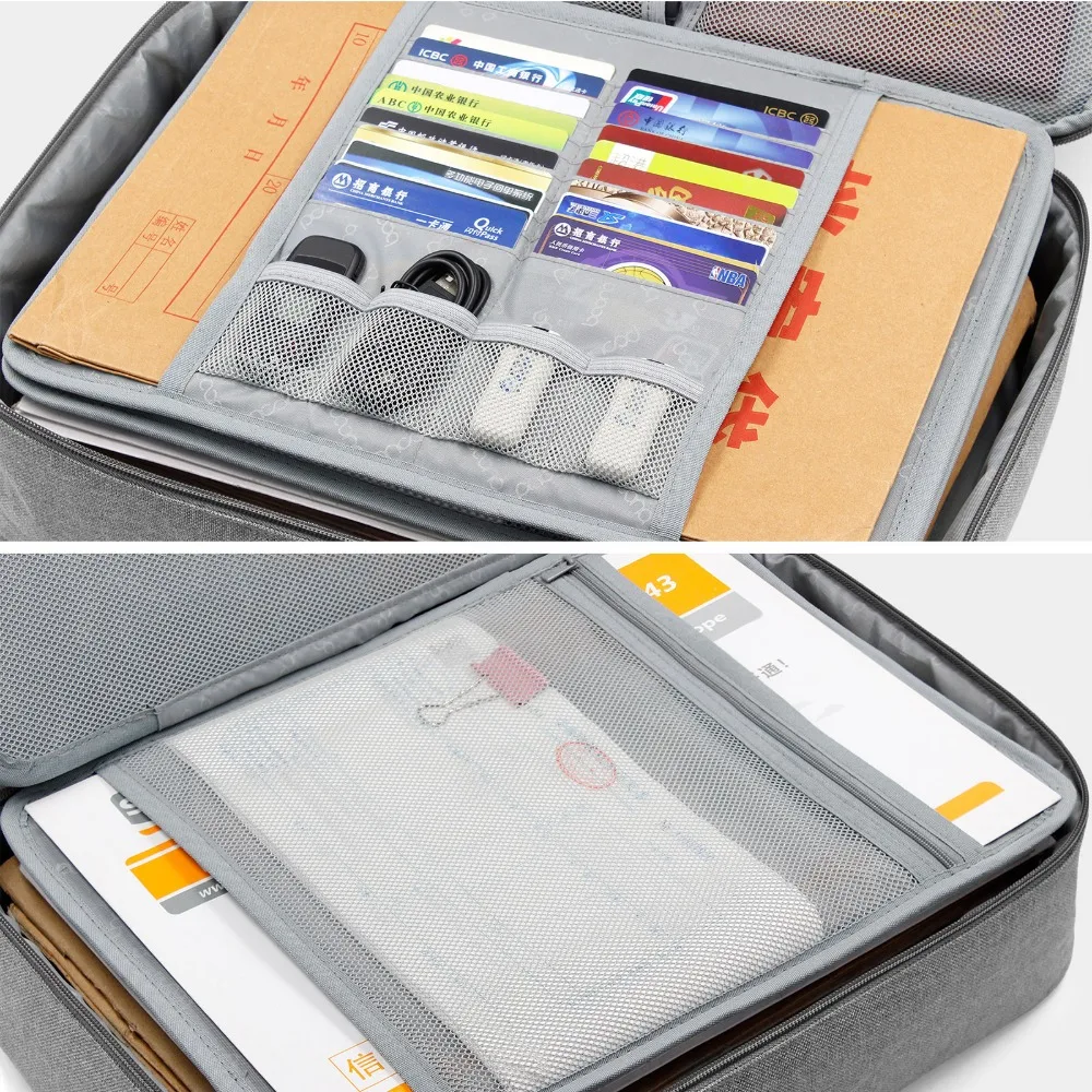 saco de credencial diploma armazenamento arquivo bolso com separador