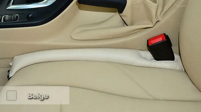 Декоративные Чехлы для автомобильных сидений с зазором, наполнитель, подушка с защитой от протечек из искусственной кожи, практичная - Название цвета: Beige