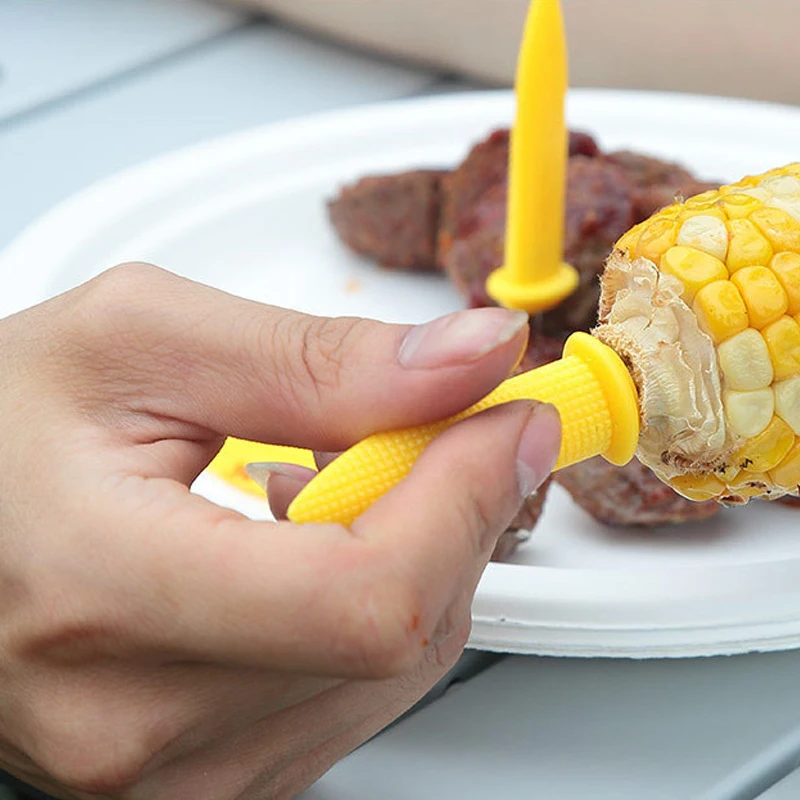 ZORASUN 8 Jumbo Corn Holders Stainless Steel Barbecue Corn Fork BBQ