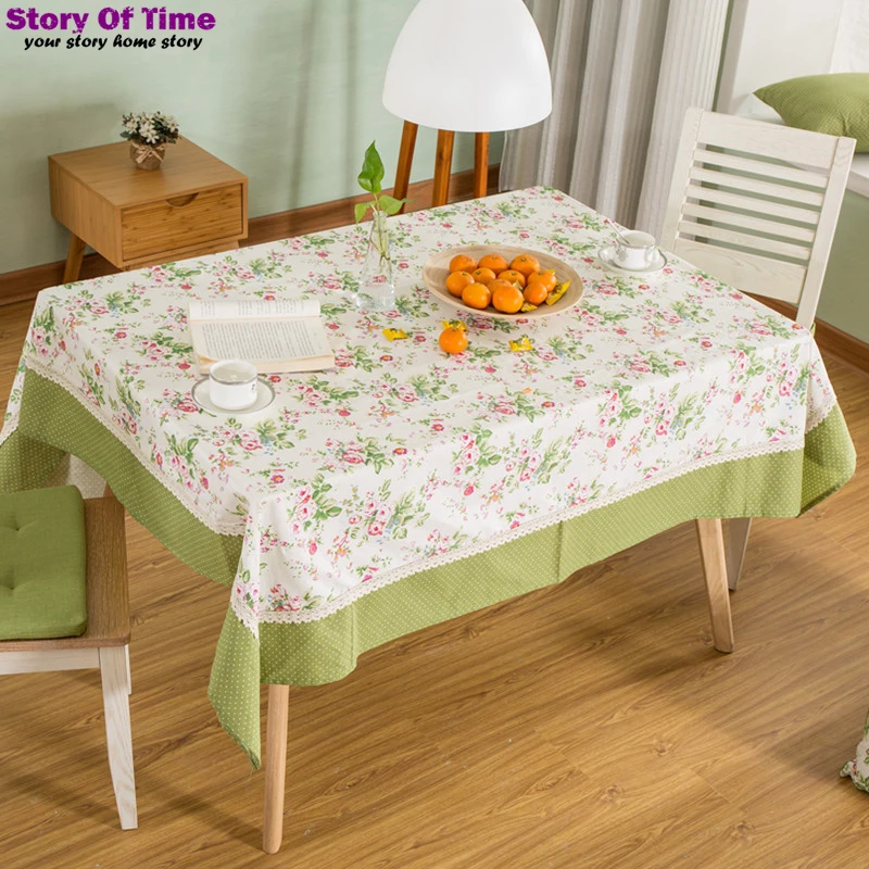Polyester Cotton american style printed super quality table cloth