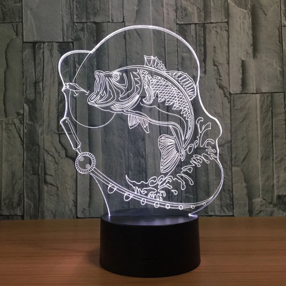 Bubble Fish 3D LED Lamp 7