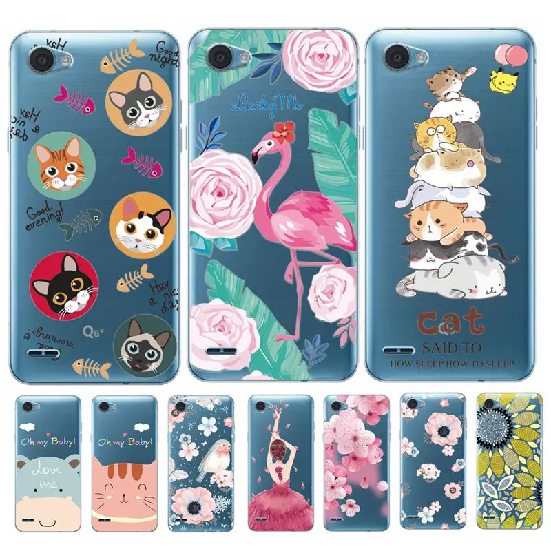 

Coque For LG Q6 Alpha M700 Lace LG Q6 Cases Cover Funda For LG Q6 Plus X600 X600 5.5" 3D Relief Silicone Ultra Thin Case Capa