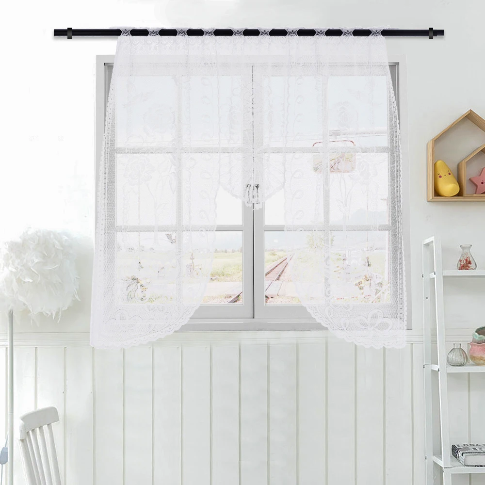 

Vintage Style Lace Coffee Curtain Kitchen Curtain Vintage Style Window Scarf ation Home Decoration