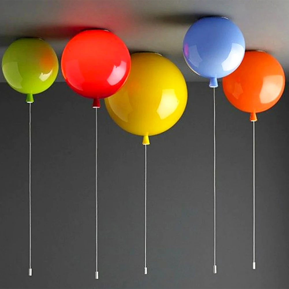 Красочный воздушный шар, потолочный светильник для детской комнаты, милый шар, абажур, светильник для гостиной, паба, отеля, декоративный светильник ing