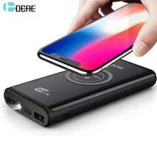 FDGAO Qi Беспроводное зарядное устройство 20000 мАч, Дополнительный внешний аккумулятор для iPhone XS Max XR X 8 Plus, samsung S9 S8, Xiaomi, мобильный телефон, портативный внешний аккумулятор