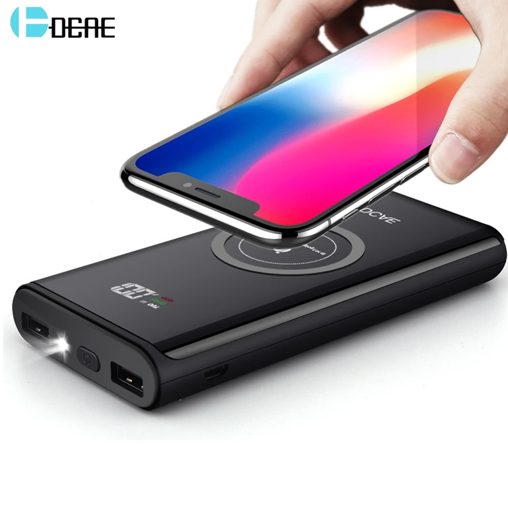 FDGAO Qi Wireless Charger 20000mAh Power Bank For iPhone