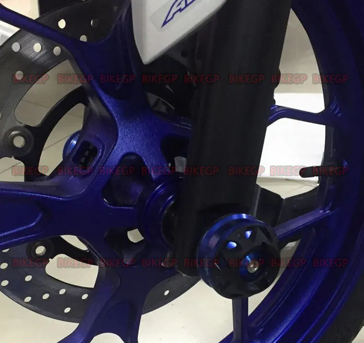 

fits Yamaha FZ07 MT-07 14-15 CNC modified front and rear wheels drop resistance rubber ball crash protection bars / 2 pairs