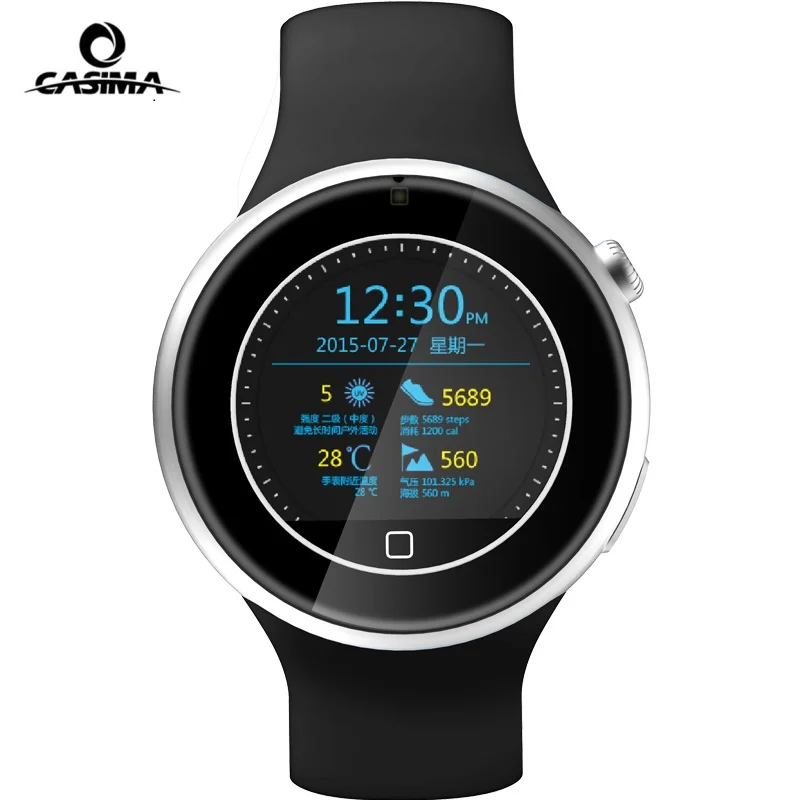 SmartWatch Relojes HOMBRE 2017 Водонепроницаемый HD Экран спортивные aiwatch Поддержка sim-карты