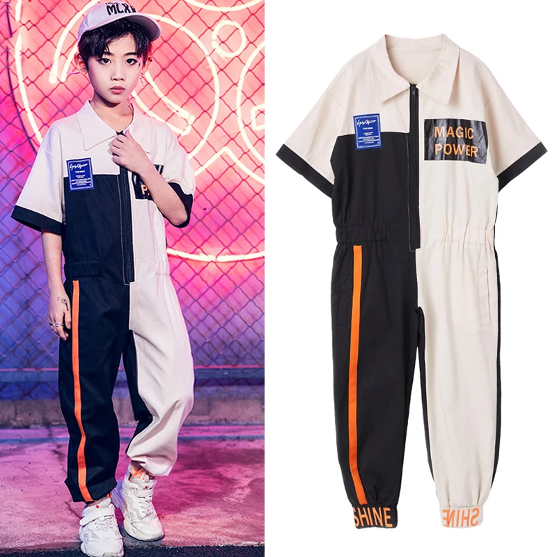 

Set Dancing Boys Hip Hop Costume School Performance Street Dance Practice Stage Cheerleading Fashion Kids Dance Costumes BL1262