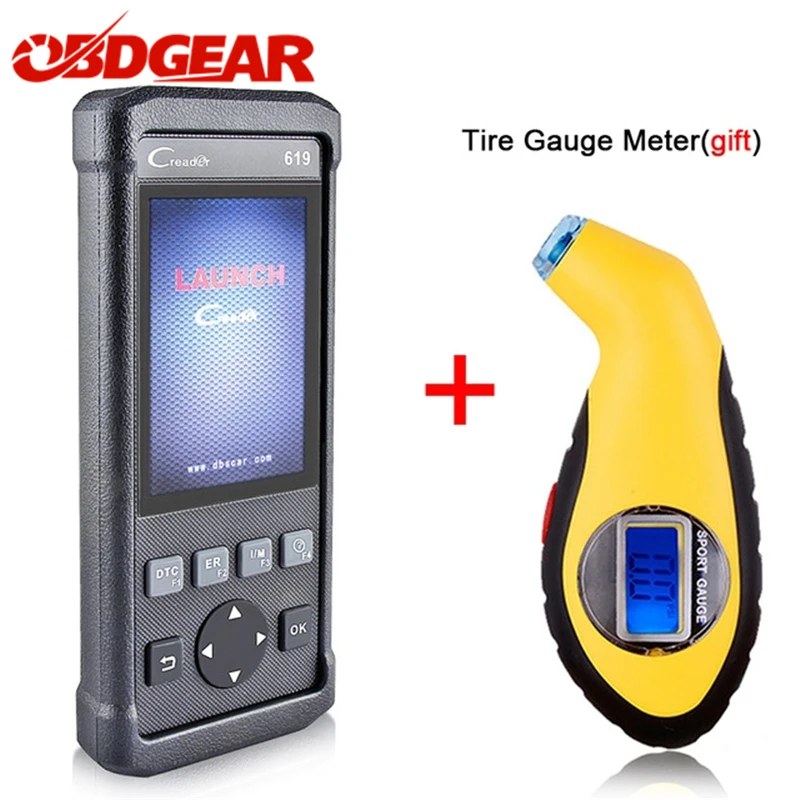 

2017 Best OBD 2 OBD2 Autoscanner LAUNCH Creader 619 Support ABS SRS Airbag Auto Diagnostic Scanner CR619 OBD2 Automotive Scanner