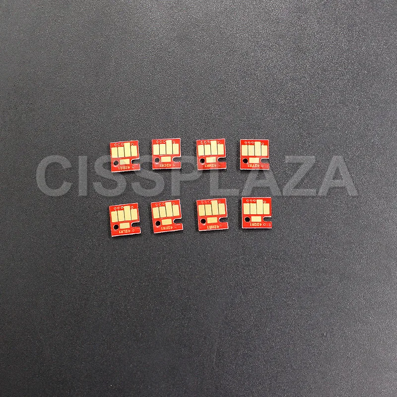 

CISSPLAZA 8pcs/1set CLI-42 Series one time chip compatible For CANON Pro 100 pro100 printer one time chips