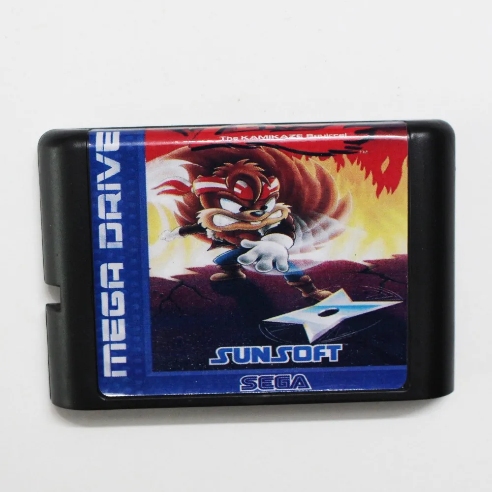

Zero the Kamikaze Squirrel 16 bit MD Game Card For Sega Mega Drive For Genesis