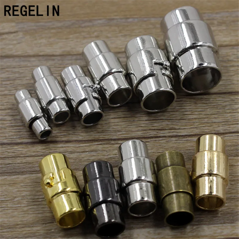 Regelin сильные магнитные замочки для Redmi 3/4/5/6/8 мм круглый кожаный шнур DIY Браслеты соединитель для производства ювелирных изделий Выводы