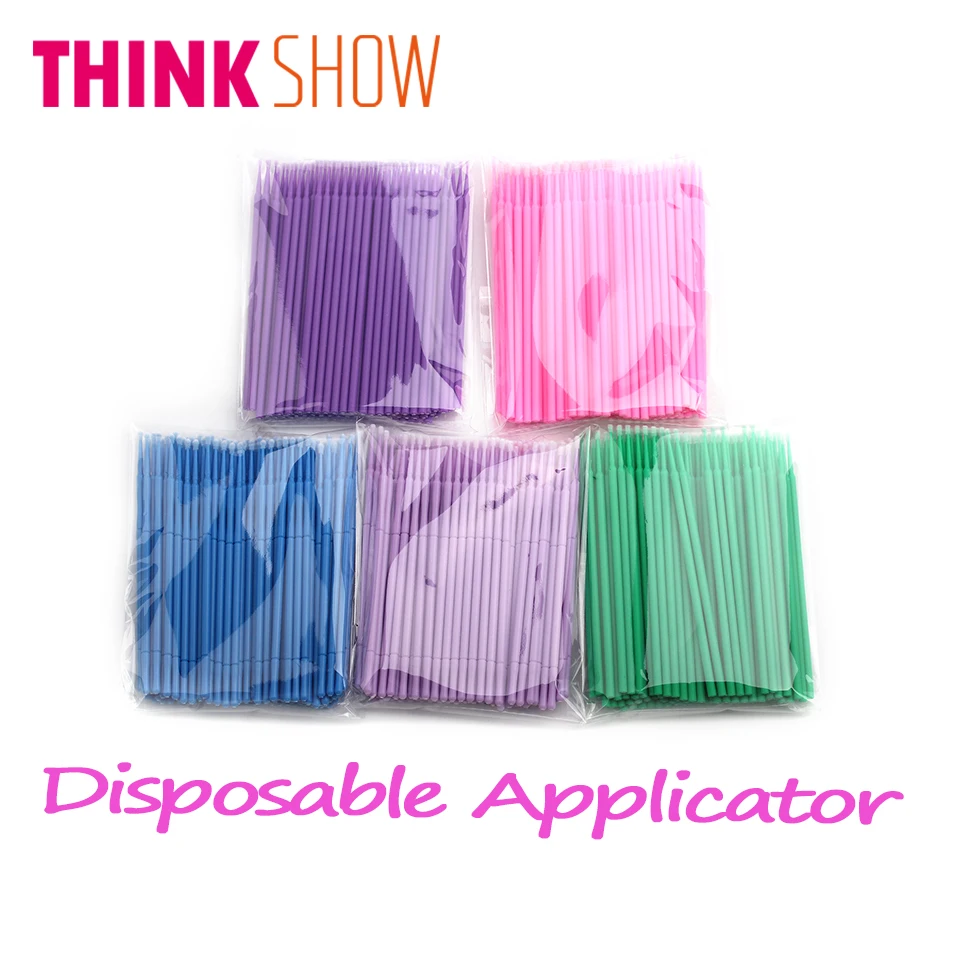 

100 Pcs/Lot Eyelash Brushes for Individual Eyelash Extension,False Eye Lashes Disposable Applicator,Beauty Makeup Tools
