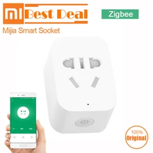 Оригинальная Xiaomi mi интеллектуальная розетка ZigBee версия пульт дистанционного управления таймер обнаружения мощности с умным домашним приложением mi Home