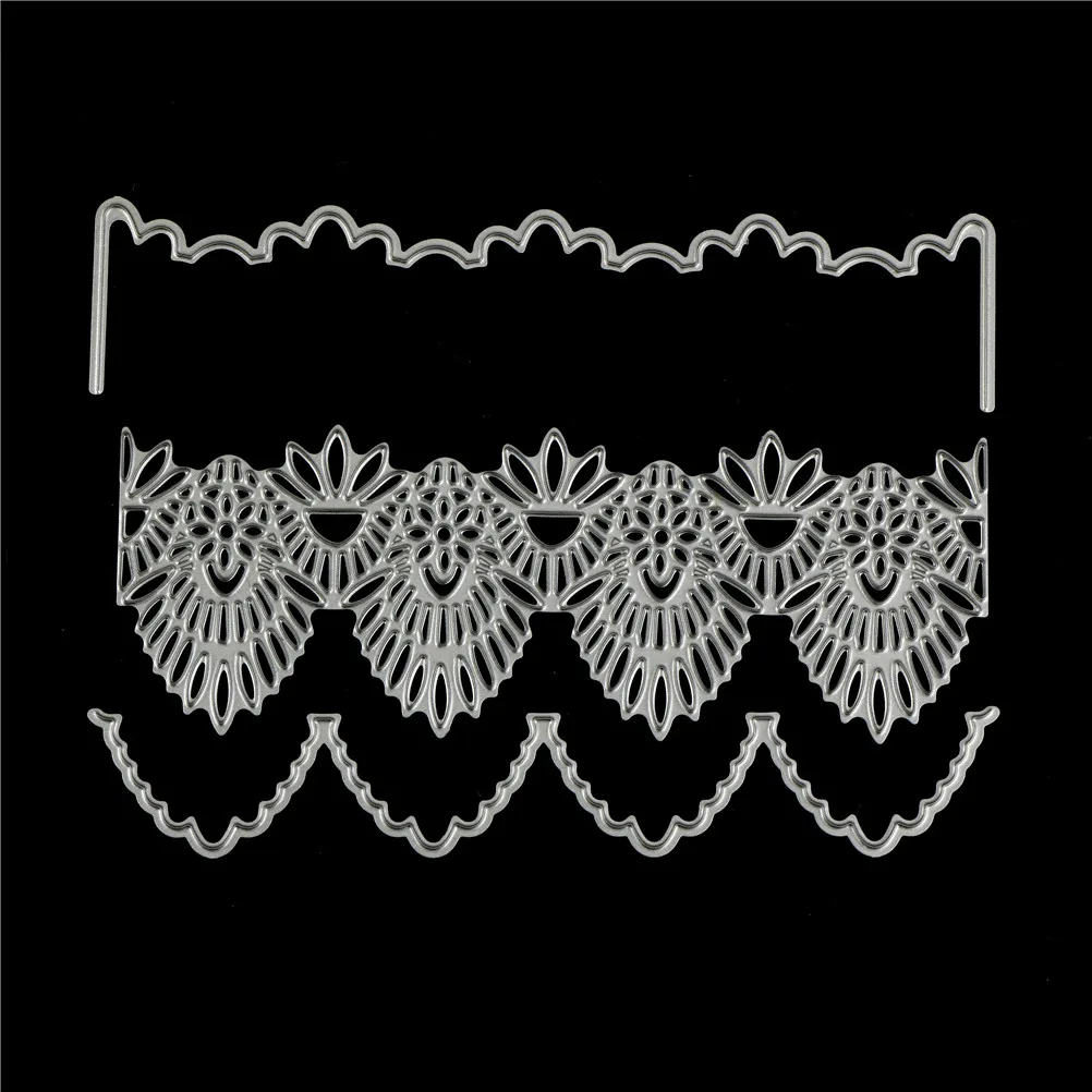 

Sharp Lace Edge Stitches Die Template Carbon steel Cutting Dies For Diy Scrapbooking Embossing Stencils Album Cards 133*54mm