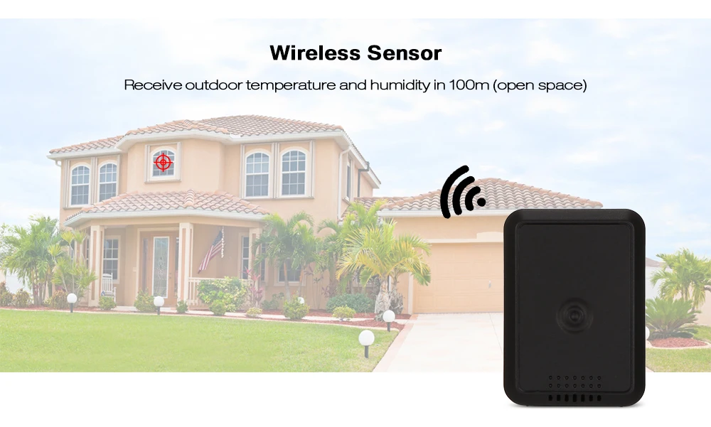 TS - 8210 Barometer Indoor Outdoor Temperature Humidity Digital Alarm Clock