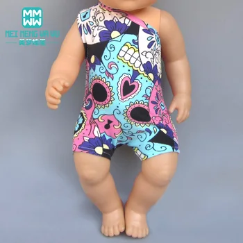 

Baby clothes for dolls fits 43 cm new born doll Cartoon frogs crawling clothes