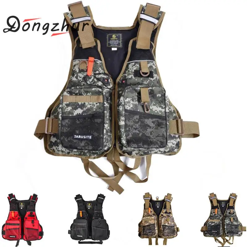 

Fishing Vest Breathable Outdoor Sports Fly Swimming Life Safety Waistcoat Survival Utility Fly Vest Colete Swimming Life Jacket