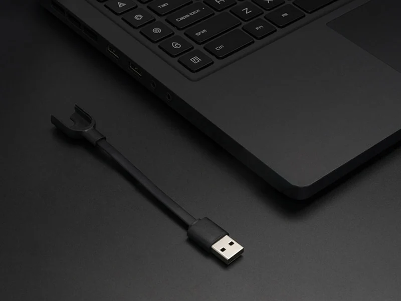 100% USB Charger Cable for Xiaomi Mi Band 3 Smart Bracelet Wristband Charging Cable - Black 12cm (1)