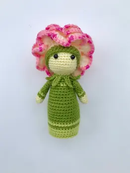 

crochet toys amigurumi Flower Doll rattles doll number WS0101