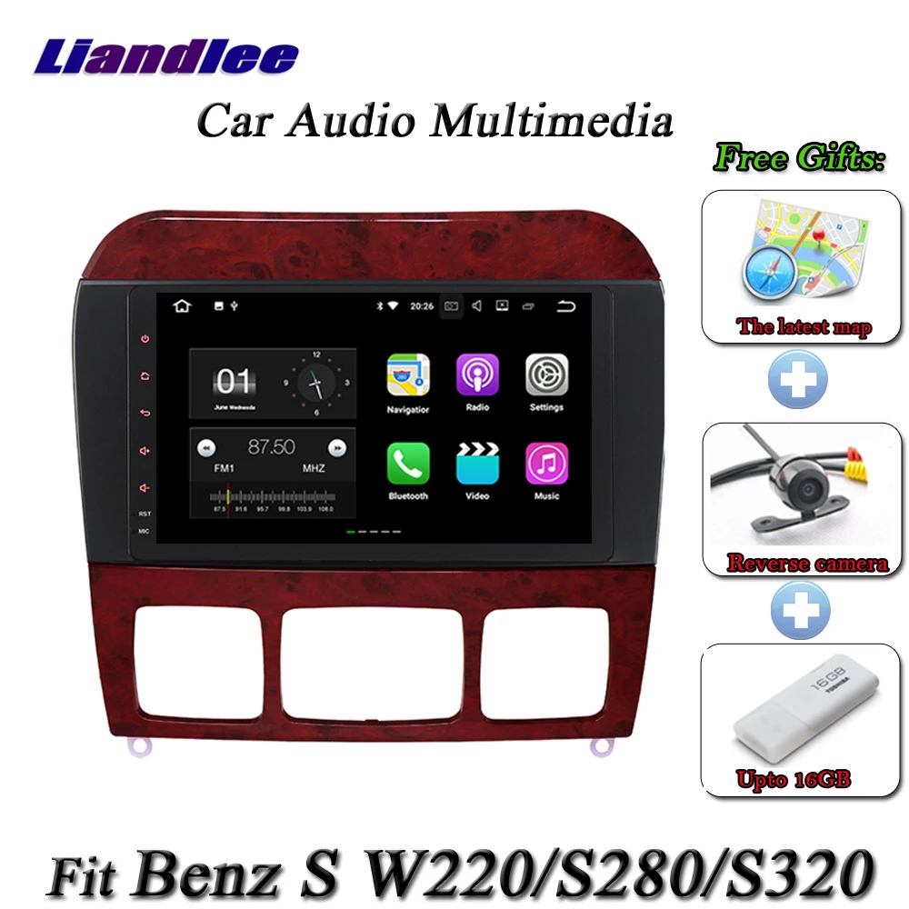 Best Liandlee Android System For Mercedes Benz S Class W220 S280 S320 Radio GPS Nav MAP Navigation HD Screen Multimedia NO DVD Player 1 Best Liandlee Android System For Mercedes Benz S Class W220 S280 S320 Radio GPS Nav MAP Navigation HD Screen Multimedia NO DVD Player 1