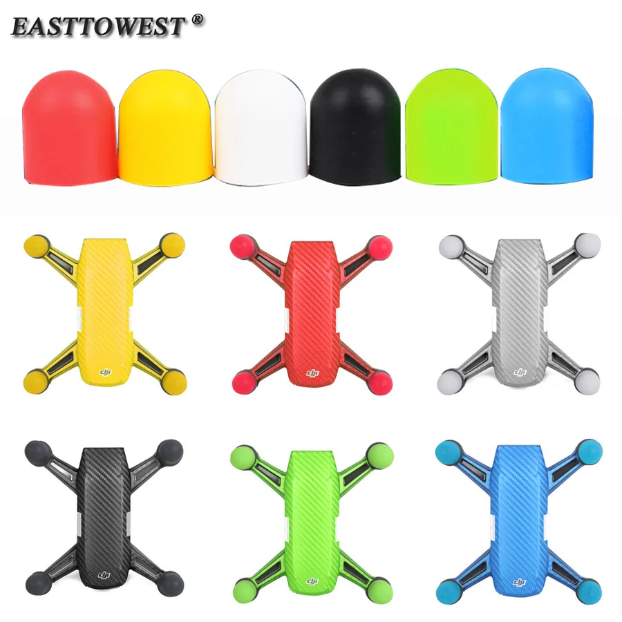 

Easttowest For DJI Spark Accessories 4pcs Motor Caps Protective Silicone Cover for DJI Spark Accessories